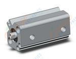 SMC CDQ2B12-20DFZ cylinder, CQ2-Z COMPACT CYLINDER