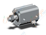 SMC CDQ2B20-10DCMZ-M9BAVZS cylinder, CQ2-Z COMPACT CYLINDER