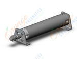 SMC CG1LN40TF-150Z cylinder, CG/CG3 ROUND BODY CYLINDER