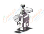 SMC IR3020-04BG-A regulator, precision, 1/2 pt, IR PRECISION REGULATOR