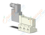 SMC VQZ2151-6YZW1-01T valve, base mount, ip65 (dc), VQZ2000 VALVE, SOL 4/5-PORT***