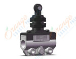 SMC VM130-F01-06A mech valve, VM (VFM/VZM) MECHANICAL VALVE