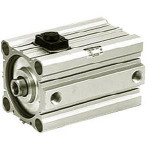 SMC CBQ2A50-25DC-HL cyl, compact, locking, CBQ2 CYLINDER COMPACT LOCKING