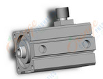 SMC CDBQ2A50-25DC-HL cyl, compact, locking, sw cap, CBQ2 CYLINDER COMPACT LOCKING