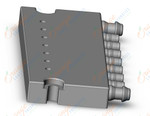 SMC SS073A02-07C manifold, base mount, stacking, S070 SOLENOID VALVE,3-PORT