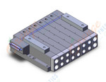 SMC SS5V4-10FD2-06B-02N mfld, plug-in, d-sub connector, SS5V4 MANIFOLD SV4000
