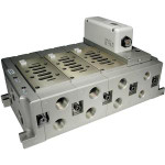 SMC VV834-04B-04DF mfld, size 3, iso plug-in, VV83* MFLD ISO SERIES