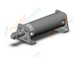 SMC CG1LN40-75Z cylinder, CG/CG3 ROUND BODY CYLINDER