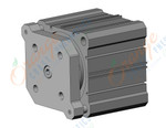 SMC CDQMA100TN-35 cyl, compact, auto-switch, CQM COMPACT GUIDE ROD CYLINDER