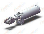 SMC CK1A50-75YAZ clamp cylinder, CK CLAMP CYLINDER
