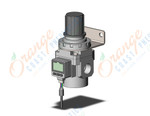 SMC AR30-N03BE3-NYZ-B regulator, AR MASS PRO