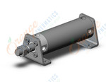 SMC CDG1LN50TF-100Z cylinder, CG/CG3 ROUND BODY CYLINDER