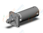 SMC CG1FN40-50Z cylinder, CG/CG3 ROUND BODY CYLINDER