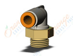 SMC KQ2L05-34AP fitting, male elbow, KQ2 FITTING (sold in packages of 10; price is per piece)