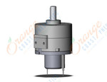 SMC CDRB2BW40-100DZ-M9BL actuator, rotary, vane type, CRB1BW ROTARY ACTUATOR