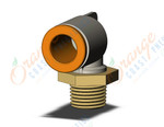 SMC KQ2L09-34A fitting, male elbow, KQ2 FITTING (sold in packages of 10; price is per piece)