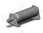 SMC CG1LN80-150Z cylinder, CG/CG3 ROUND BODY CYLINDER