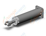 SMC CDG1GN63-200Z-W cylinder, CG/CG3 ROUND BODY CYLINDER