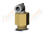 SMC KQ2W08-G03A fitting, extended male elbow, KQ2 FITTING (sold in packages of 10; price is per piece)