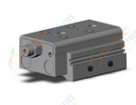 SMC MXQ25-20ZS cyl, high precision, guide, MXQ GUIDED CYLINDER
