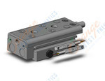 SMC MXQ8A-10ZB-M9NZ cyl, high precision, guide, MXQ GUIDED CYLINDER