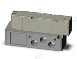 SMC VQ5400-51-04T valve, 3 position, plug-in(dc), VQ5000 VALVE, SOL 5 PORT