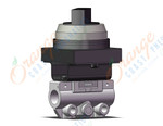 SMC VM120U-01-34BA mech valve, VM (VFM/VZM) MECHANICAL VALVE