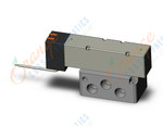 SMC VQ5351-5HW1-04 valve, 3 pos. non plug-in (dc), VQ5000 VALVE, SOL 5 PORT