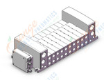 SMC VV5QC41-1002TSQA mfld, plug-in,, VV5QC41 MANIFOLD VQC 5-PORT