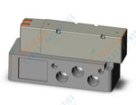 SMC VQ5301-51-04 valve, 3 position, plug-in(dc), VQ5000 VALVE, SOL 5 PORT