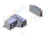 SMC SS5V3-W10S1VWD-10BS-C8 mfld, plug-in with i/o si unit, SS5V3 MANIFOLD SV3000