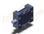 SMC MDUB25-10DZ-M9BVL cyl, compact, plate, MU COMPACT CYLINDER