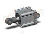 SMC CDQ2D80-40DCMZ-V-M9BVL cylinder, CQ2-Z COMPACT CYLINDER