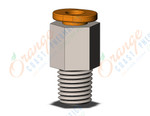 SMC KQ2H03-33NS1 fitting, male connector, KQ2 FITTING (sold in packages of 10; price is per piece)