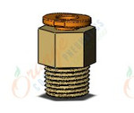 SMC KQ2H05-34AS1 fitting, male connector, KQ2 FITTING (sold in packages of 10; price is per piece)