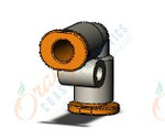 SMC KQ2L05-00A1 fitting, union elbow, KQ2 FITTING (sold in packages of 10; price is per piece)