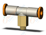 SMC KQ2T01-32A1 fitting, branch tee, KQ2 FITTING (sold in packages of 10; price is per piece)