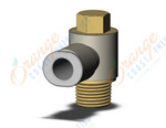 SMC KQ2V06-01AS1 fitting, male universal elbow, KQ2 FITTING (sold in packages of 10; price is per piece)