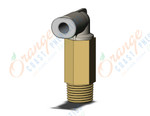 SMC KQ2W04-01AS1 fitting, ext male elbow, KQ2 FITTING (sold in packages of 10; price is per piece)