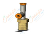 SMC KQ2Y01-35AS1 fitting, male run tee, KQ2 FITTING (sold in packages of 10; price is per piece)