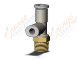 SMC KQ2Y04-01AS1 fitting, male run tee, KQ2 FITTING (sold in packages of 10; price is per piece)