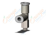 SMC KQ2Y04-M5N1 fitting, male run tee, KQ2 FITTING (sold in packages of 10; price is per piece)