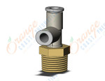 SMC KQ2Y06-03AS1 fitting, male run tee, KQ2 FITTING (sold in packages of 10; price is per piece)