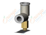 SMC KQ2Y06-M5A1 fitting, male run tee, KQ2 FITTING (sold in packages of 10; price is per piece)