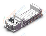 SMC VV5QC21-10C6SD6ZE3N mfld, plug-in, VV5QC21 MANIFOLD VQC 5-PORT