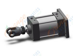 SMC MDBG100-75Z-W "cylinder, TIE ROD CYLINDER