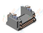 SMC SS5Y3-10S0-08BR-C6 ss5y3 8 sta manifold base, 4/5 PORT SOLENOID VALVE