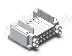 SMC SS5Y7-10S0-06B-N7D0 ss5y7 6 sta manifold base, 4/5 PORT SOLENOID VALVE