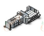 SMC SS5Y7-10SZE4B-05F-N11 ss5y7 5 sta manifold base, 4/5 PORT SOLENOID VALVE