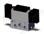 SMC VFR4210-3E-04T valve dbl non plugin base mt, 4/5 PORT SOLENOID VALVE